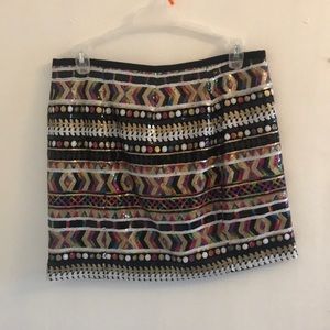 Guess sequin mini skirt NWT size small